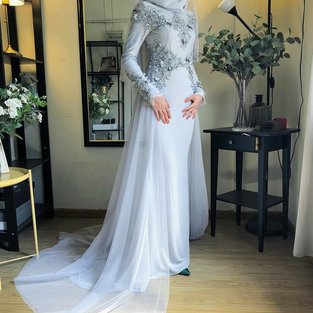 Gaun Pengantin Hijab Modern untuk Muslimah